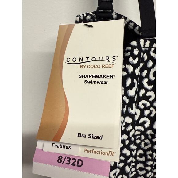 New with Tags Contours by  COCO REEF Shapemaker Swimwear Tankini Size 8/32D - Picture 8 of 11